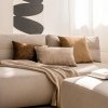 Beżowy zestaw poduszek dekoracyjnych Velvet + Stone